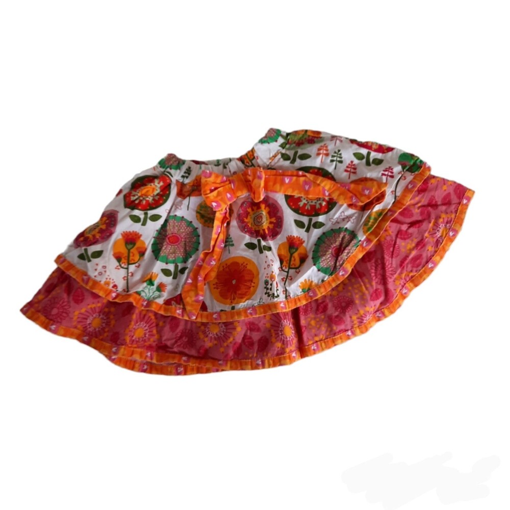 Jelly The Pug Layered Floral Twirl Skirt 4